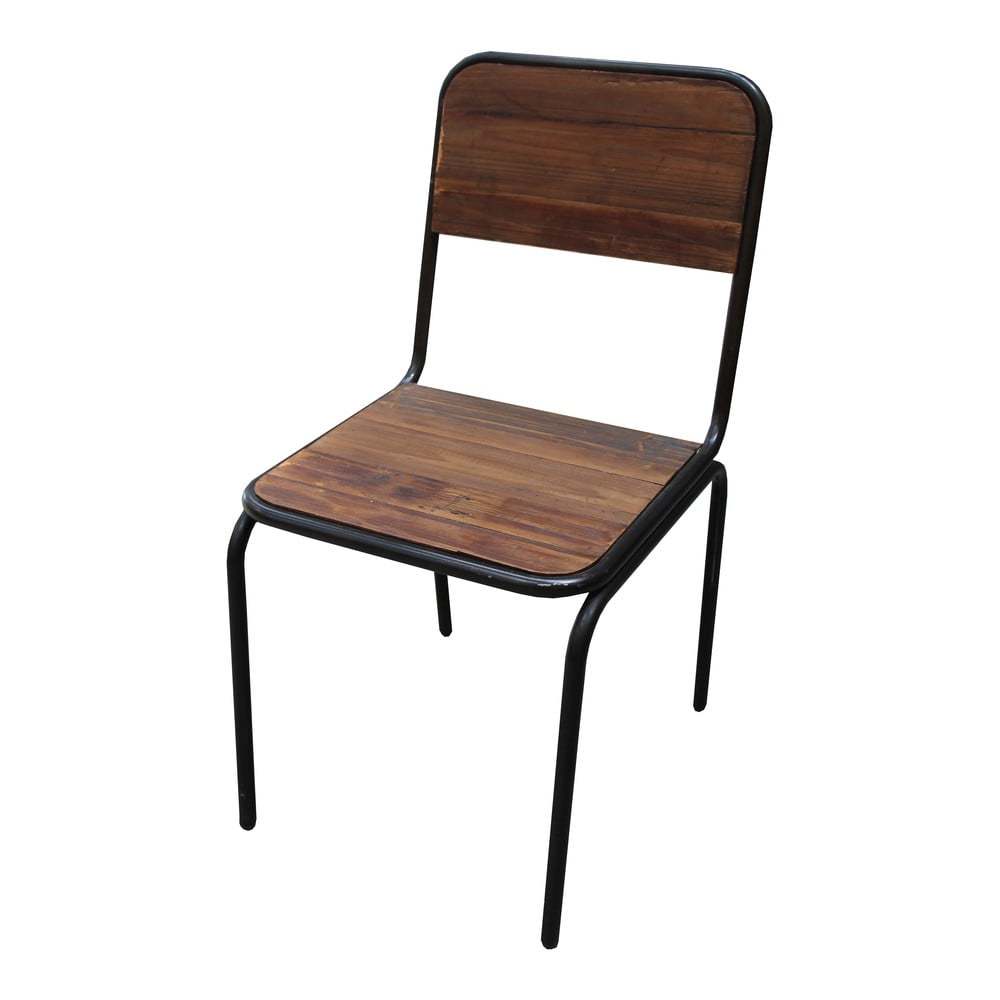 Hnědá jídelní židle z jedlového dřeva Industrial – Antic Line Antic Line
