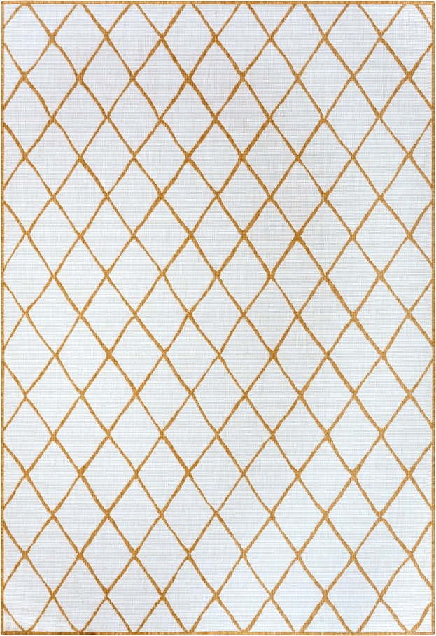 Okrově žluto-bílý venkovní koberec 120x170 cm Malaga – NORTHRUGS NORTHRUGS