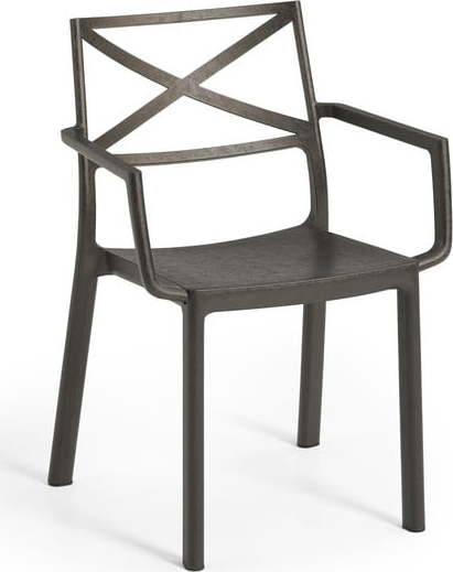 Plastová zahradní židle v bronzové barvě Metalix – Keter Keter