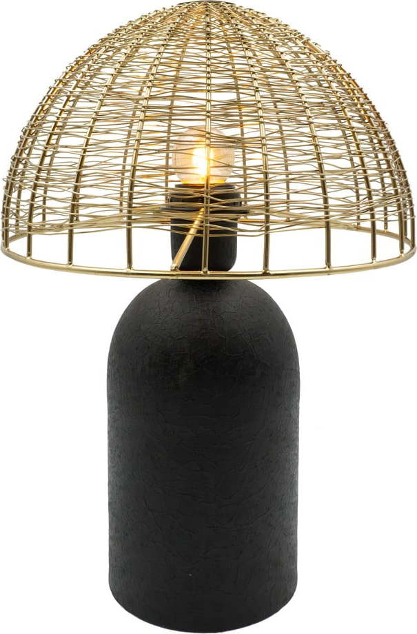 Stolní lampa v černo-zlaté barvě (výška 36 cm) – Antic Line Antic Line
