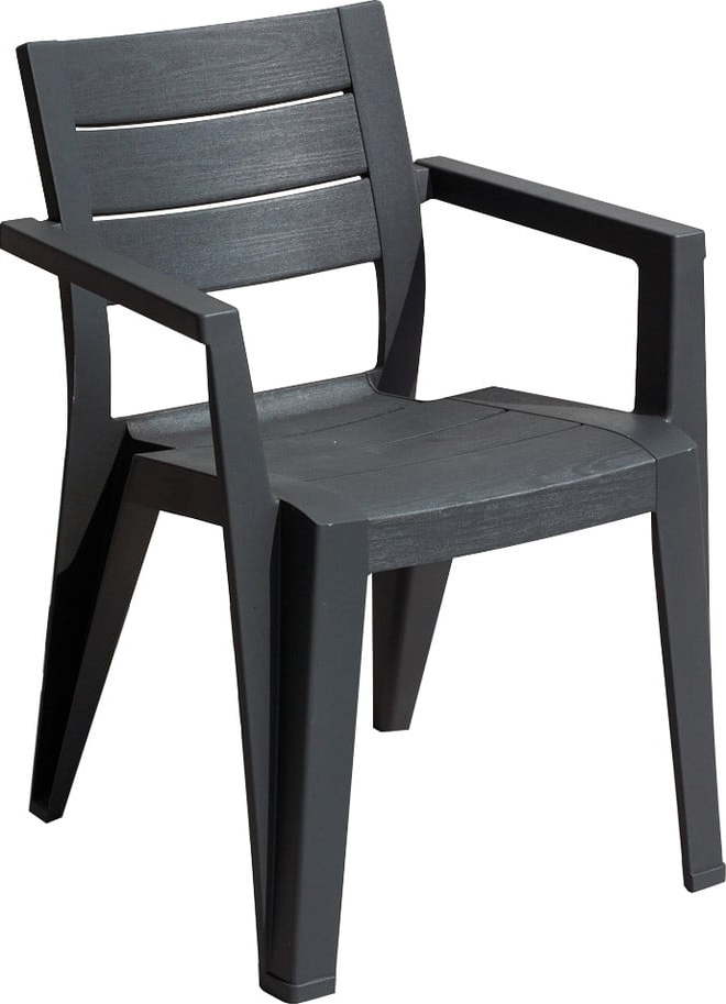Tmavě šedá plastová zahradní židle Julie – Keter Keter