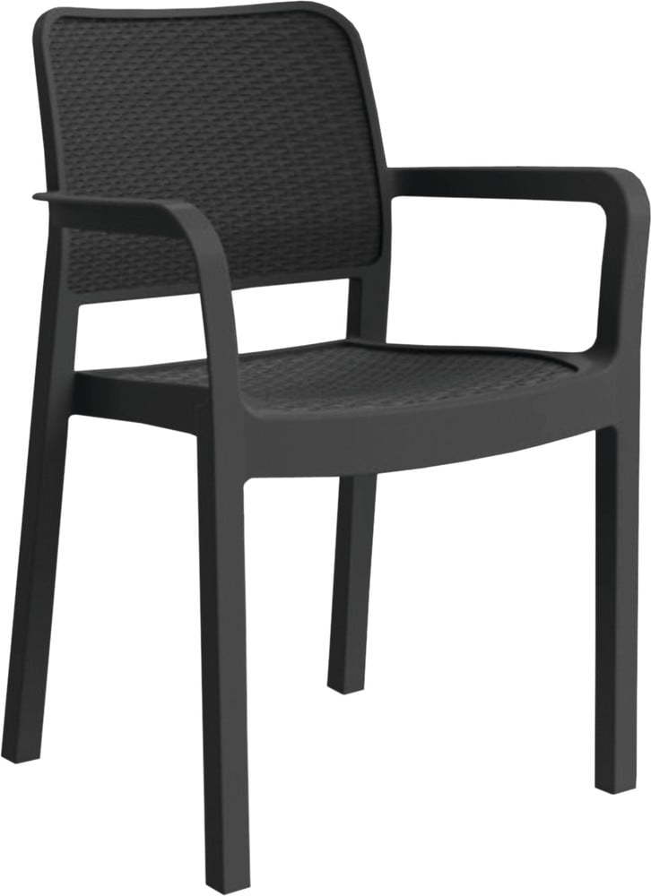 Tmavě šedá plastová zahradní židle Samanna – Keter Keter
