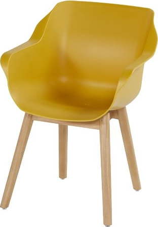 Žluté plastové zahradní židle v sadě 2 ks Sophie Teak – Hartman Hartman