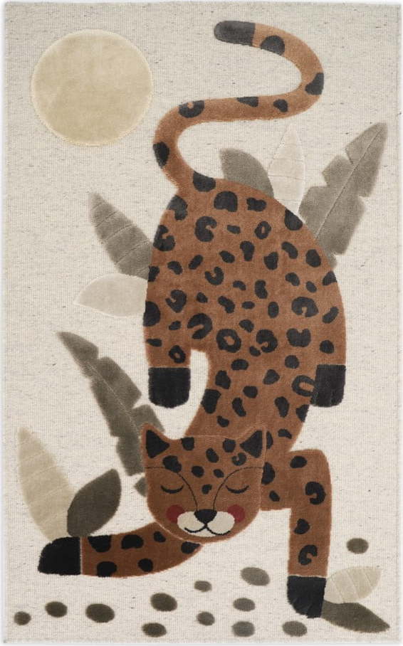 Hnědo-béžový dětský koberec 80x125 cm Little Jaguar – Nattiot Nattiot