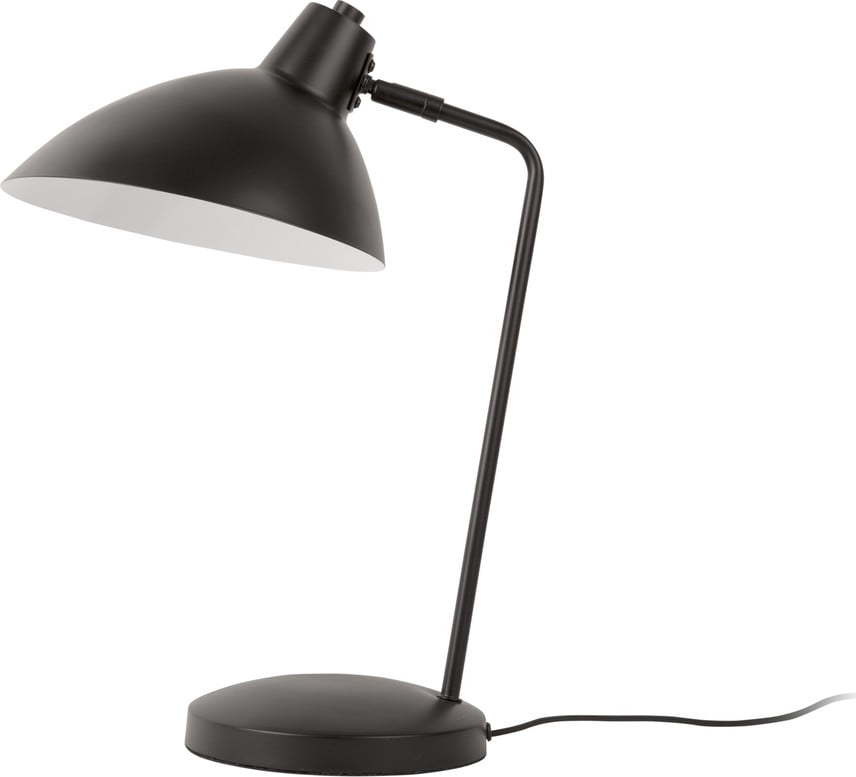 Černá stolní lampa s kovovým stínidlem (výška 49 cm) Casque – Leitmotiv Leitmotiv