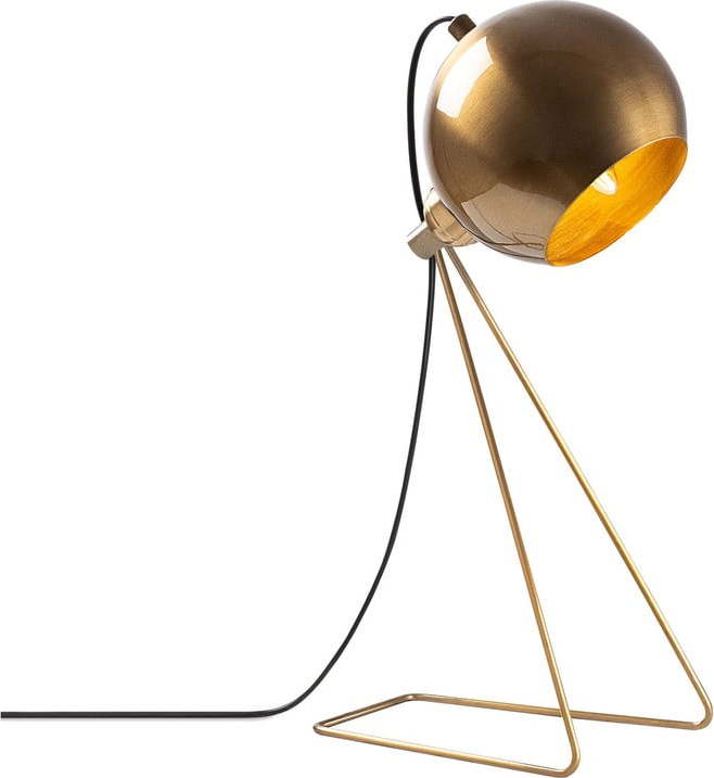 Stolní lampa v měděné barvě s kovovým stínidlem (výška 45 cm) Mixed – Opviq lights Opviq lights