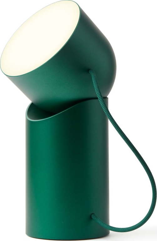 Tmavě zelená LED stolní lampa (výška 14 cm) Orbe – Lexon Lexon